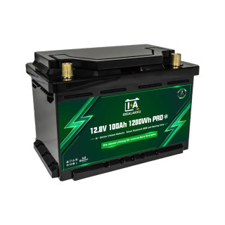 *❄️ Idealakku IA-12-100H-MINI-PRO LiFePO4 baterie 12,8 V 100 Ah s ohřevem pod sedadlo – Bluetooth BMS, rozměrová třída H6/LN3